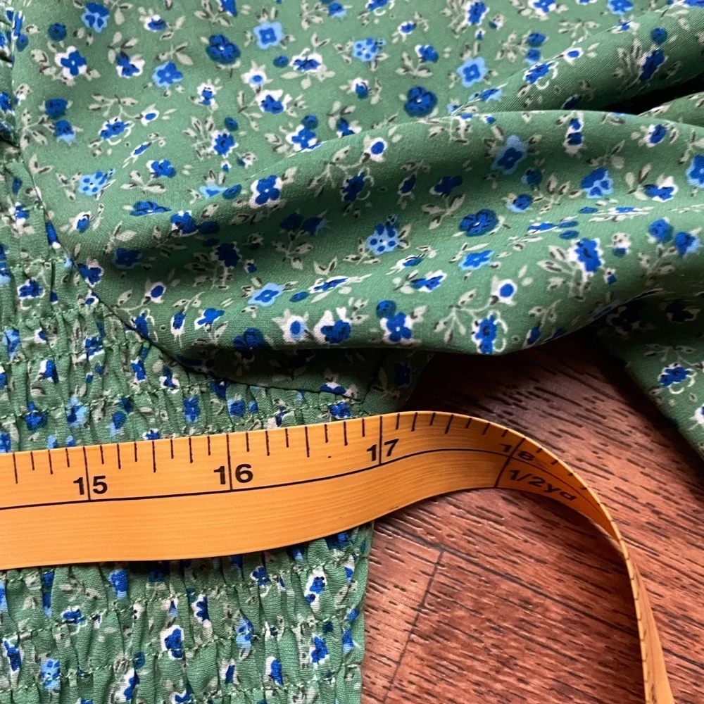 Green Boutique Floral Smocked Dress